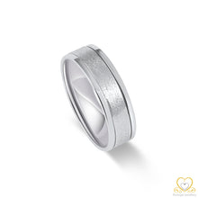Carregar imagem no visualizador da galeria, 19.2ct White Gold Wedding Ring AL024