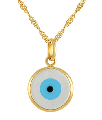 19.2ct Gold Turkish Eye Pendant BE66080