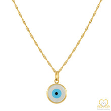 Carregar imagem no visualizador da galeria, 19.2ct Gold Turkish Eye Pendant BE66080