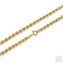 Carregar imagem no visualizador da galeria, 19.2ct Yellow Gold 2.5MM Rope Chain FI0788
