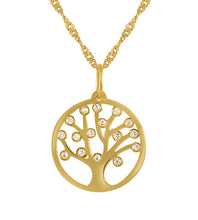 Load image into Gallery viewer, 19,2ct Yellow Gold Tree Of Life Pendant ME60391
