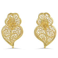 Carregar imagem no visualizador da galeria, 19.2ct Gold Heart of Viana Earrings BR50702
