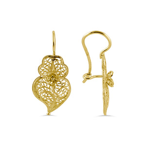 19.2ct Gold Heart of Viana Earrings BR50702