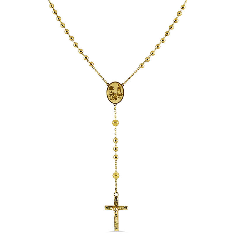 19.2ct Yellow Gold Rosary ROS002