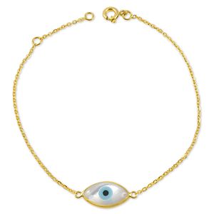 19.2ct Gold Evil Eye Bracelet PU80580