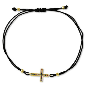 14ct Gold Cross Bracelet PU1405