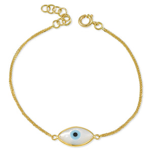 19.2ct Gold Evil Eye Bracelet PU80577