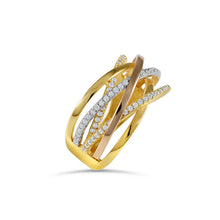 Carregar imagem no visualizador da galeria, 14ct Yellow, White and Rose Gold Ring 14AN01
