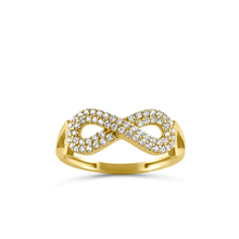 Carregar imagem no visualizador da galeria, 14ct Gold Infinity Ring 14AN05
