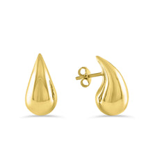 Carregar imagem no visualizador da galeria, 14ct Gold Teardrop Earrings 14BR01
