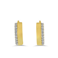 Carregar imagem no visualizador da galeria, 14ct Gold Hoop Earrings 14BR03
