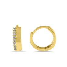 Carregar imagem no visualizador da galeria, 14ct Gold Hoop Earrings 14BR03
