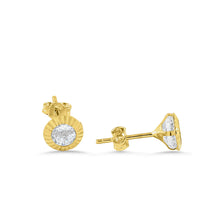 Carregar imagem no visualizador da galeria, 14ct Gold Stud Earrings 14BR04
