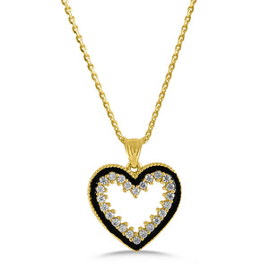 9ct Gold Heart Pendant 9KVO008