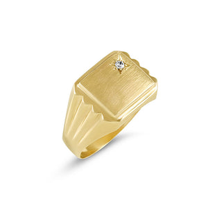 9ct Yellow Gold Men's Ring CR0168