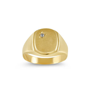 9ct Yellow Gold Men's Ring CR0169