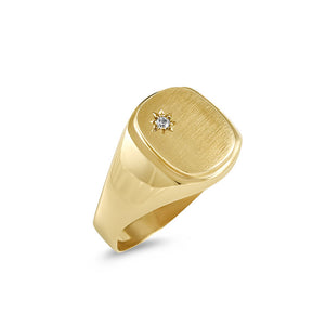 9ct Yellow Gold Men's Ring CR0169