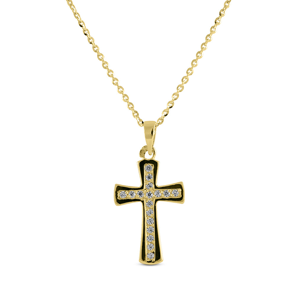 19.2ct Yellow Gold Cross Pendant CR0328