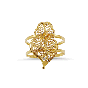 19.2ct Gold Viana Heart Ring AS13801