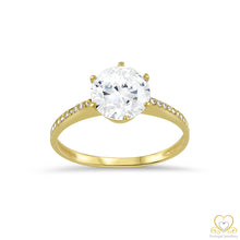 Load image into Gallery viewer, 9ct Yellow Gold Solitaire Ring 9AN0012

