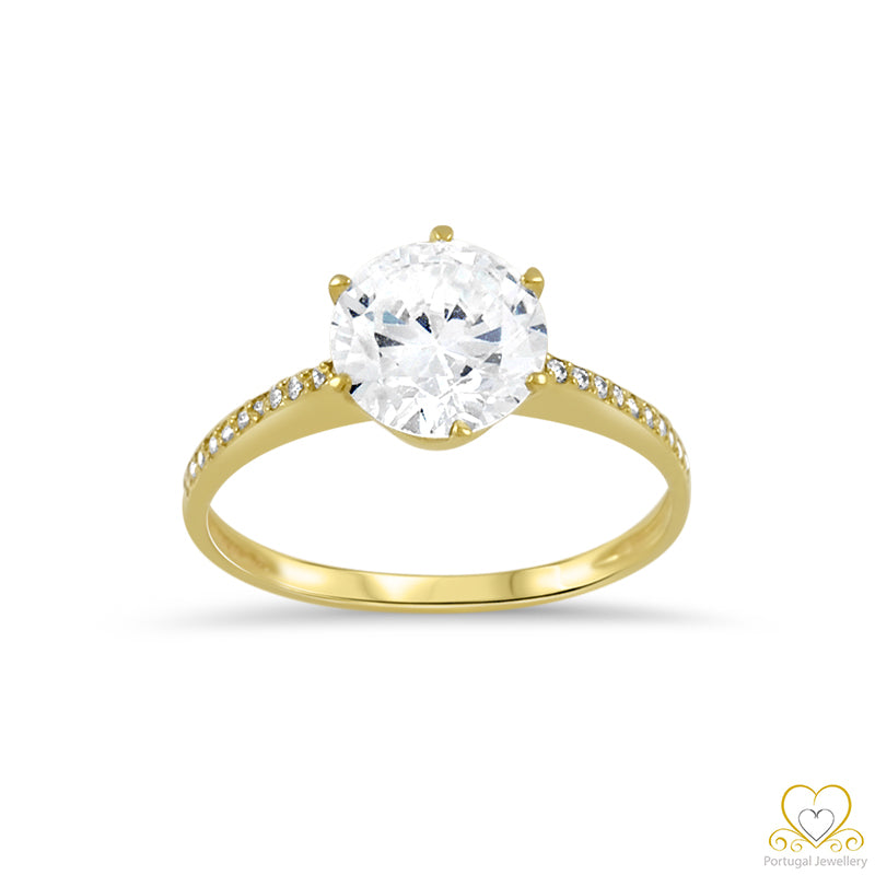 9ct Yellow Gold Solitaire Ring 9AN0012