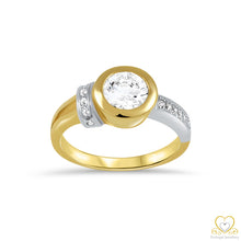 Load image into Gallery viewer, 9ct Yellow and White Gold Ring 9AN0165
