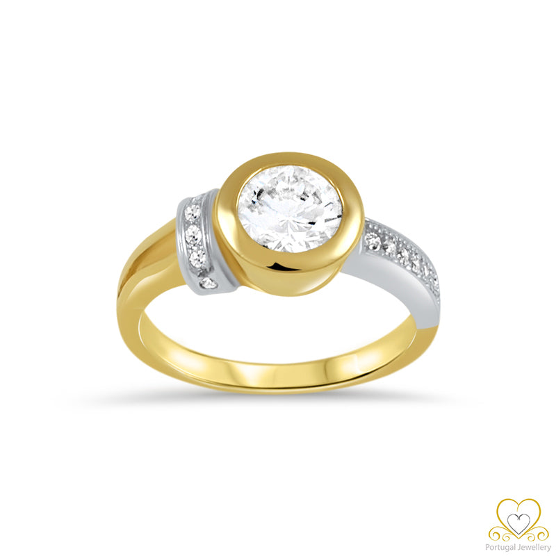9ct Yellow and White Gold Ring 9AN0165