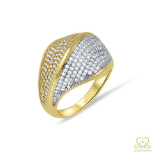 Load image into Gallery viewer, 9ct Yellow and White Gold Ring 9AN0430
