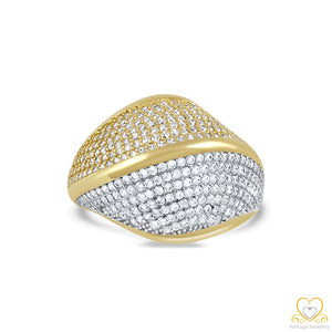 9ct Yellow and White Gold Ring 9AN0430