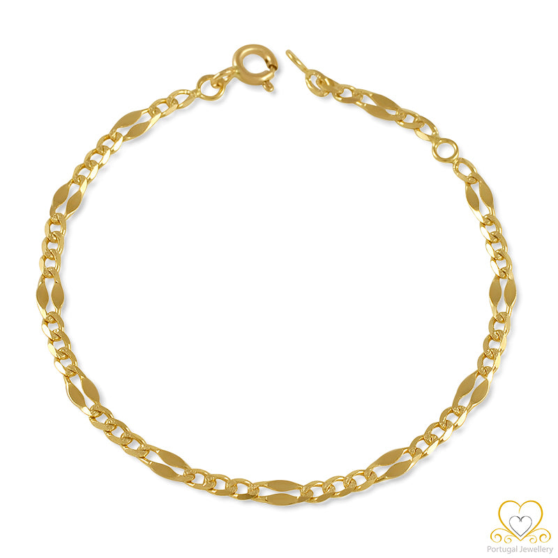 9ct Yellow Gold Children`s Bracelet 9PC0116