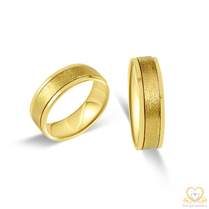 19.2ct  Yellow Gold Wedding Ring AL013