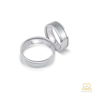 19.2ct White Gold Wedding Ring AL024
