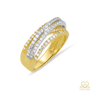 19.2ct Yellow and White Gold Ring AL13744