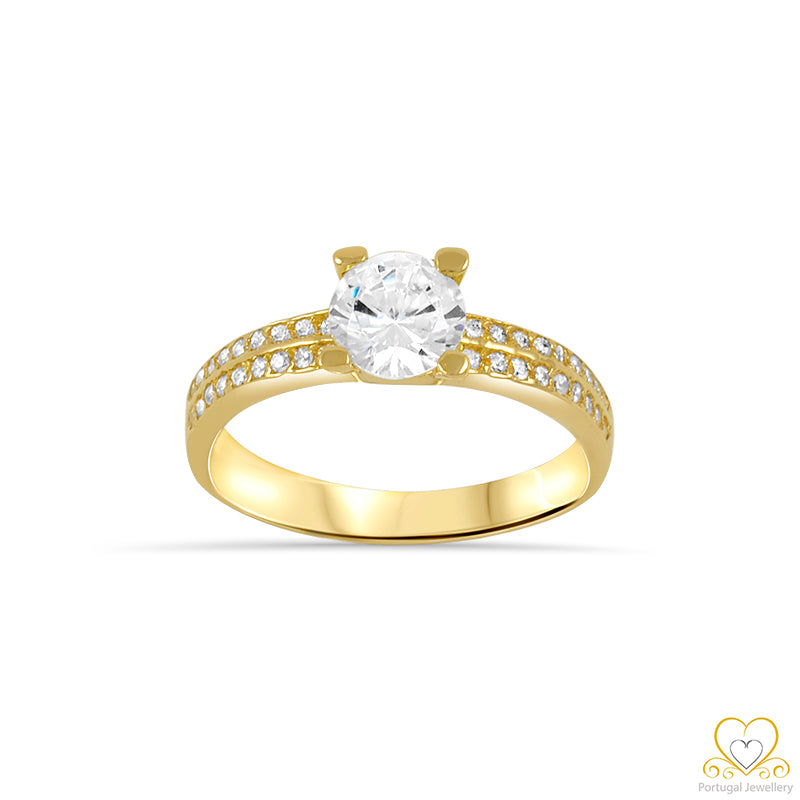 19.2ct Yellow Gold Engagement Ring AN008