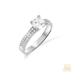 19.2ct White Gold Solitaire Ring AN010