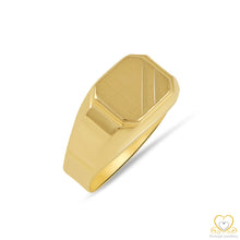 Load image into Gallery viewer, 19,2ct Yellow Gold Square Mens Signet Ring AN01182
