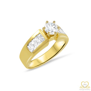 19.2ct Yellow Gold Engagement Ring AN083