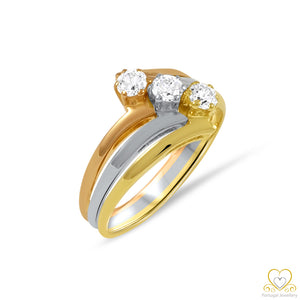 19.2ct Rose, White and Yellow Gold Ring AN0142