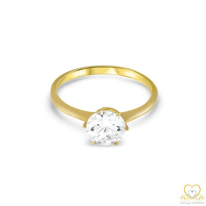 19.2ct Yellow Gold 6MM Solitaire Ring AN032