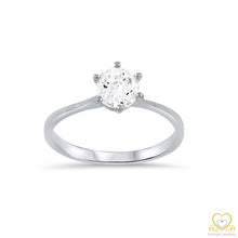 Load image into Gallery viewer, 19.2ct White Gold 6MM Engagement Ring AN049

