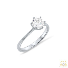 Load image into Gallery viewer, 19.2ct White Gold 6MM Engagement Ring AN049
