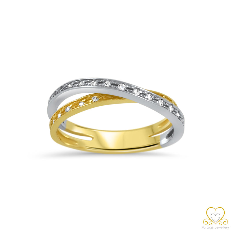 19.2ct Yellow and White Gold Ring AN077