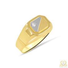 Load image into Gallery viewer, 19.2ct Yellow and White Men`s Gold Ring AN1022
