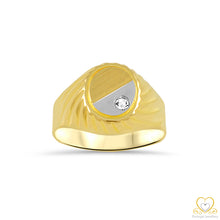 Load image into Gallery viewer, 19.2ct Yellow and White Men`s Gold Ring AN1024
