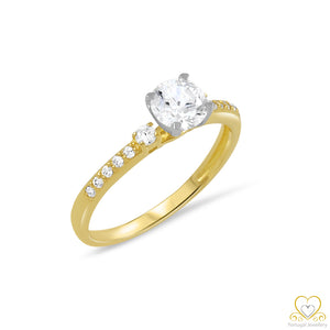 19.2ct Yellow Gold 5MM Solitaire Ring AN1037