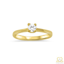 Load image into Gallery viewer, 19.2ct Gold 4MM Solitaire Ring AN01073

