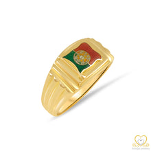 Load image into Gallery viewer, 19.2ct  Yellow Gold Portuguese Flag Ring ANH001
