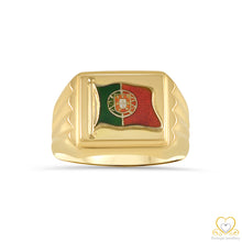 Load image into Gallery viewer, 19.2ct Gold Portuguese Flag Ring ANH016
