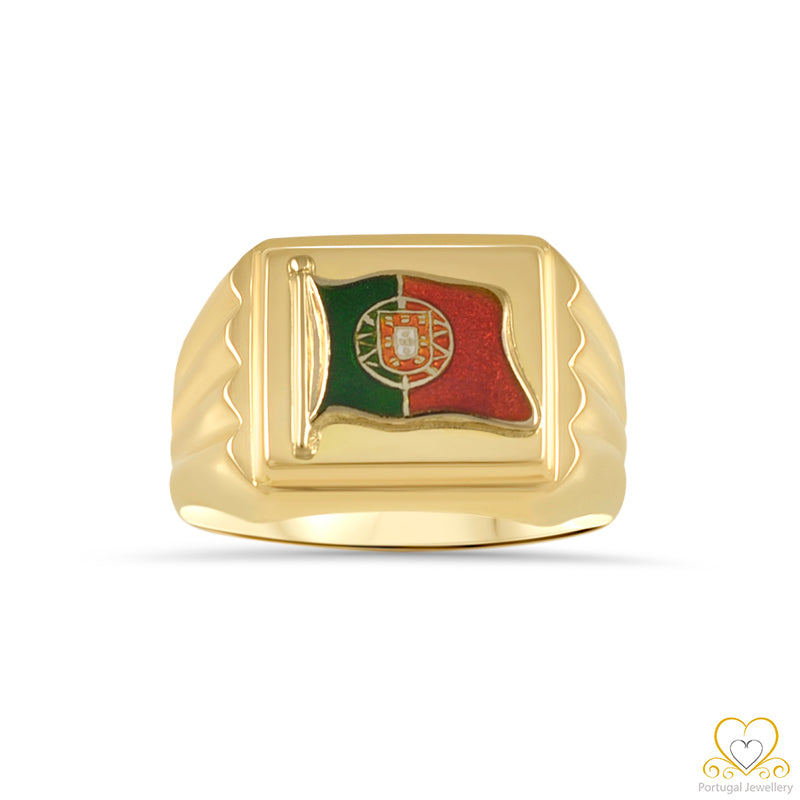 19.2ct Gold Portuguese Flag Ring ANH016