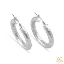 Load image into Gallery viewer, 19.2ct White Gold Hoop Earrings AR002
